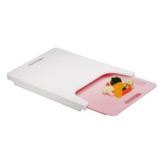 도블레 길이조절 슬라이딩 도마, 핑크
