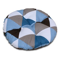 WOOREEDECO 幾何圖印花圓形坐墊