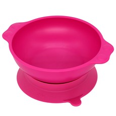 UINLUI 防傾倒孩童碗, 漿果粉, 1組