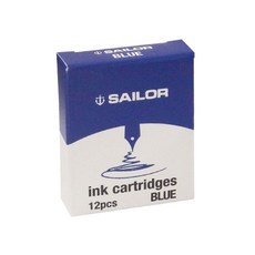 SAILOR 寫樂 墨水盒, 藍色, 12件