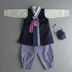 geumdong hanbok 男童深藍色快子補韓服 AM021 + 福袋