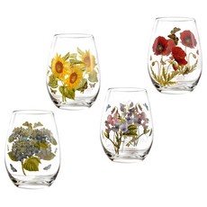 포트메리온 보타닉가든 스템리스 패션 와인잔, 0.57L, 4개