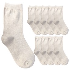 Doobalro 女性奢華羅紋中筒襪 10雙