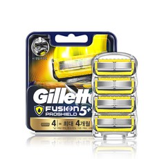 Gillette Fusion Pro Shield 黃色剃須刀片, 4件, 1個