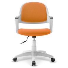 체어클럽 터치백 화이트바디 사무용의자, 오렌지
