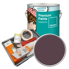 노루페인트 팬톤 내부용 실내벽면 저광 페인트 4L 세트, 19-1620 Huckleberry, 4000ml, 1개