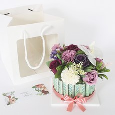 MORIANN 花卉零用錢蛋糕 S號, 紫色的