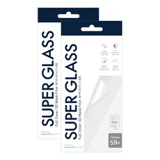 스킨플레이어 슈퍼글래스 우레탄 풀커버 3D 마스크 액정보호필름, 2개