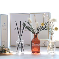 MORIANN 花卉舒適擴香瓶3件組, 辣木香, 棉花爽身粉香, 黑櫻桃香, 1個