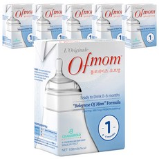 오브맘 액상분유 1단계(0개월~6개월), 100ml, 6개