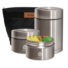 Hotcom 優質不鏽鋼保溫便當盒 HCL-1050, 混色, 1套