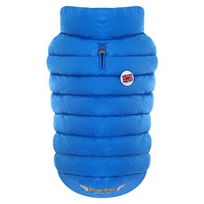 PUPPY ANGEL Love Bulldog 大胸款拉鍊羽絨背心, 藍色