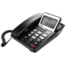 Chorus 耳機兩用來電顯示有線電話機, DT-3360(黑色)