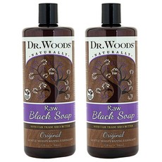 DR.WOODS 伍斯博士 黑皂沐浴露, 946ml, 2入