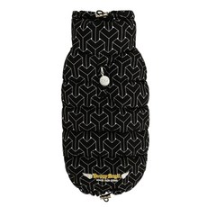 퍼피엔젤 럭셔리 마이크로화이버 강아지 패딩 조끼, 999 black, 1개