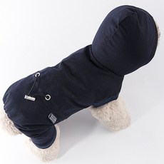 하라시코쿠키 반려견 끈조절 점퍼, 네이비, 1개