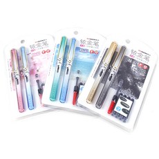 Minittine Mini Jade 鋼筆3種墨水禮盒, EF, 混合色