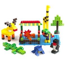 EDX 創意數學積木玩具 500件組, 混合顏色, 1個