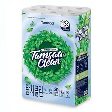 Tamsaa Clean系列3層捲筒衛生紙 30m, 30捲, 1袋