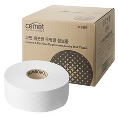코멧 깨끗한 2겹 무형광 점보롤 300m, 16롤, 1개