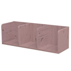 다이룸 기본형 책상 책꽂이 선반 책장, 핑크워시