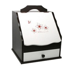 룩홈 미니 1단 화장대, 월넛