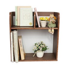 룩홈 미니 2단 480 책꽂이 A형 옹이앤틱
