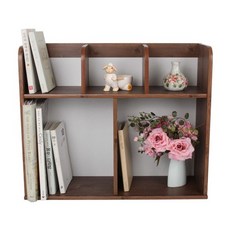 룩홈 미니 2단 600 책꽂이 C형 600 x 203 x 490 mm, 옹이앤틱