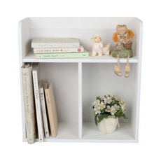 룩홈 미니 2단 480 책꽂이 B형 화이트