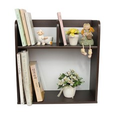 룩홈 미니 2단 480 책꽂이 A형, 월넛