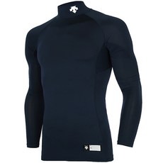 데상트 DESCENTE S7221ZPC01 NVY0 절개 하프넥 긴팔 언더셔츠(네이비)f