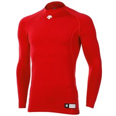 데상트 S5321ZPC01 RED0 라운드 긴팔 언더셔츠(레드)f