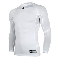 데상트 절개 라운드 긴팔 언더셔츠 S7221ZPC02 WHT0
