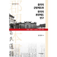JisikSanupPublishing 中國的郡望制度與韓國的本貫制度研究 - 索爾博韓國學叢書 23, 安光浩