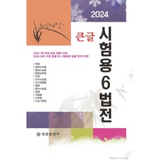 2024 큰글 시험용 6법전, 법률출판사