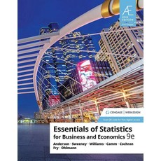 Essentials of Statistics for Business & Economics (9/e), Cengage