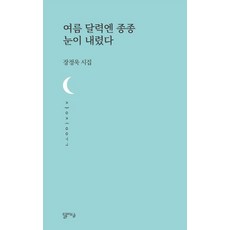 달아실출판사(주) 여름 달력엔 종종 눈이 내렸다(달아실시선 16), 달아실, 장정욱