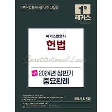 2025 명품 헌법 2024년 상반기 중요판례, 해커스변호사