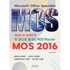 2016 한 권으로 끝내는 MOS Master, 광문각