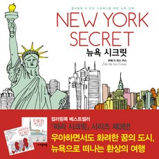 뉴욕 시크릿(New York Secret):컬러링북 & 안티 스트레스를 위한 뉴욕 산책, 자음과모음, 조에 드 라스 카스 저