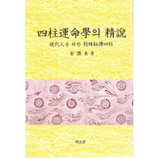 四柱運命學的正說, 明文堂, 金燦東