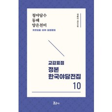 교감표점 정본 한국야담전집 10 : 청야담수·동패·양은천미, 보고사, 정환국
