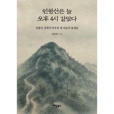 [이담북스]인왕산은 늘 오후 4시 같았다 : 인왕산 길에서 마주친 내 마음의 풍경들 (반양장)