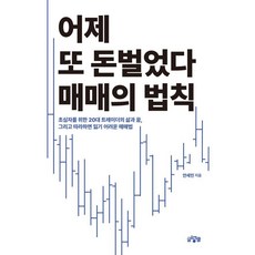 어제 또 돈벌었다 매매의 법칙:초심자를 위한 20대 트레이더의 삶과 꿈 그리고 따라하면 잃기 어려운 매매법, 글넝쿨, 안세민