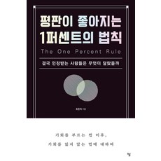 평판이 좋아지는 1퍼센트의 법칙:결국 인정받는 사람들은 무엇이 달랐을까, 상세내용 참조