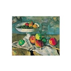 Jae Won Bromaide 33:塞尚/水果碗玻璃杯有蘋果的靜物, 塞尚畫, 在元