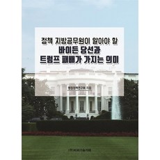 [비피기술거래]정책 지방공무원이 알아야 할 바이든 당선과 트럼프 패배가 가지는 의미, 비피기술거래, 행정정책연구회