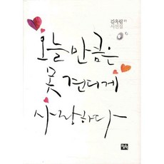 오늘 만큼은 못 견디게 사랑하다, 오늘의책, 김옥림 저