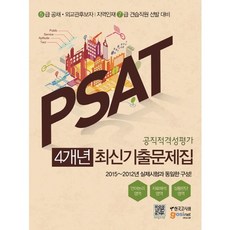PSAT 公職適格性評價 4年份最新考古題合輯：2015 2012年 與實際考試相同的構成, 韓國考試會