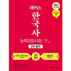 2021 해커스 한국사 능력 검정시험 2주 합격 심화 (1.2.3급) : 53회 최신 기출문제 수록, 챔프스터디